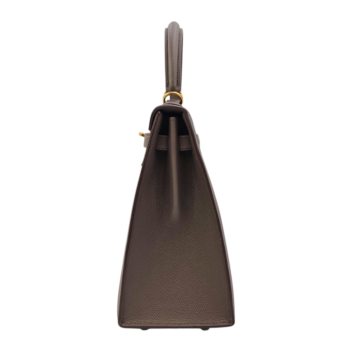 Sellier Kelly 25 Etain in Epsom Gold hardware
