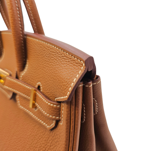 Birkin 25 Gold in Togo Gold hardware