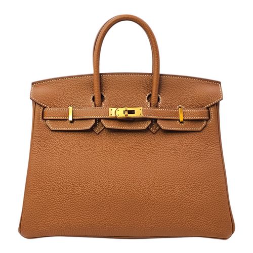 Birkin 25 Gold in Togo Gold hardware
