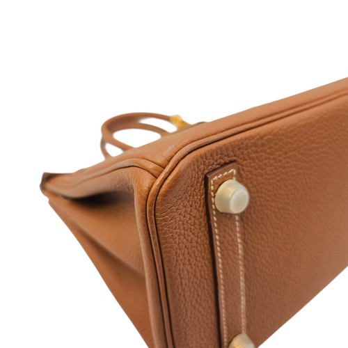 Birkin 25 Gold in Togo Gold hardware