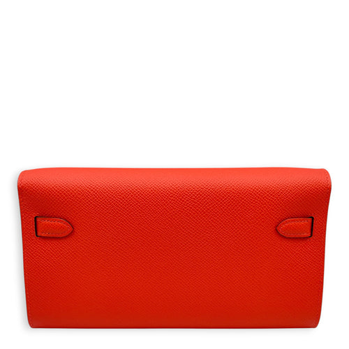 Kelly To Go Capucine  Wallet On Chain in Epsom Gold hardware