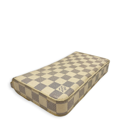 Felicie Damier Azur Pochette  Damier Azur Wallet On Chain in Coated Canvas Gold hardware