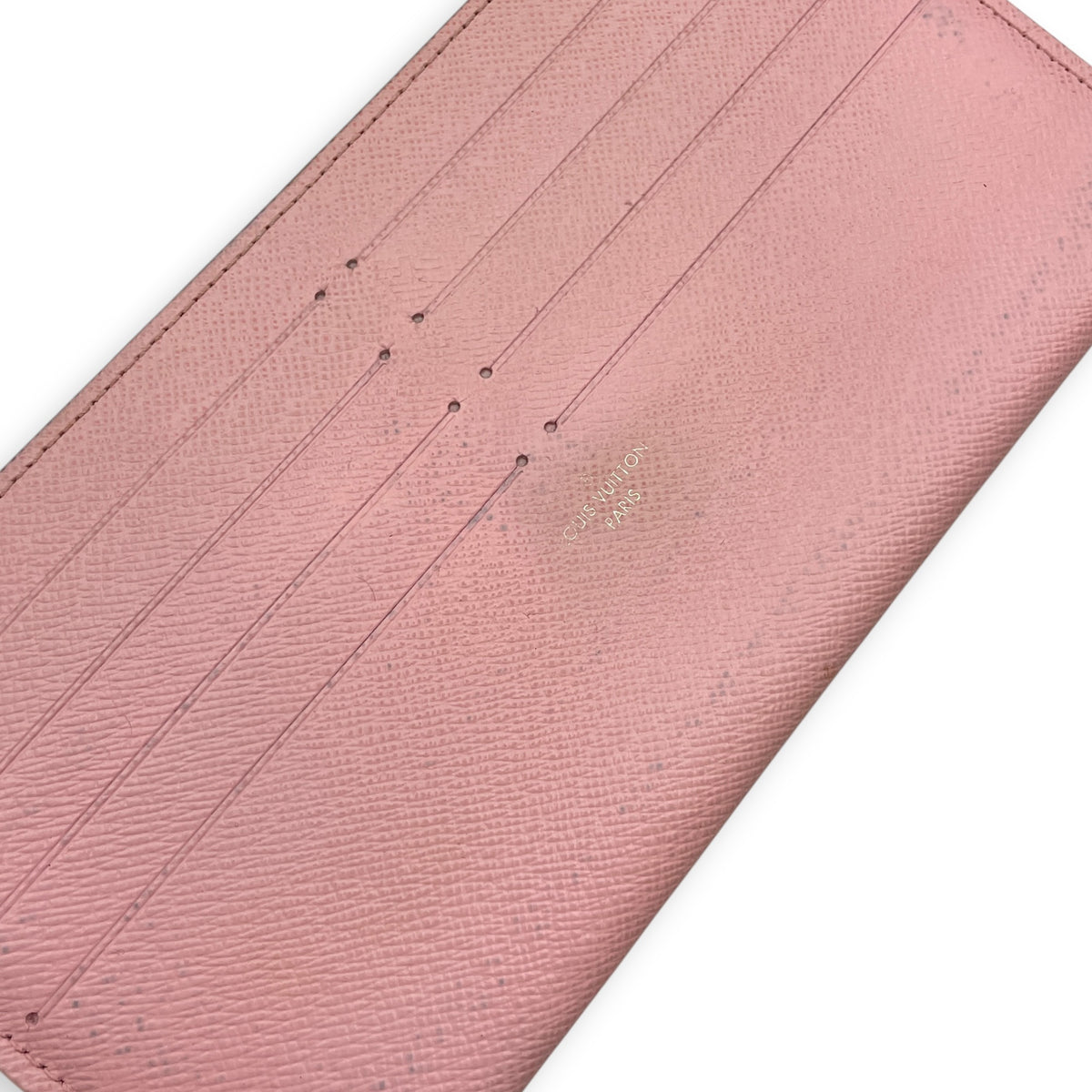 Felicie Damier Azur Pochette  Damier Azur Wallet On Chain in Coated Canvas Gold hardware