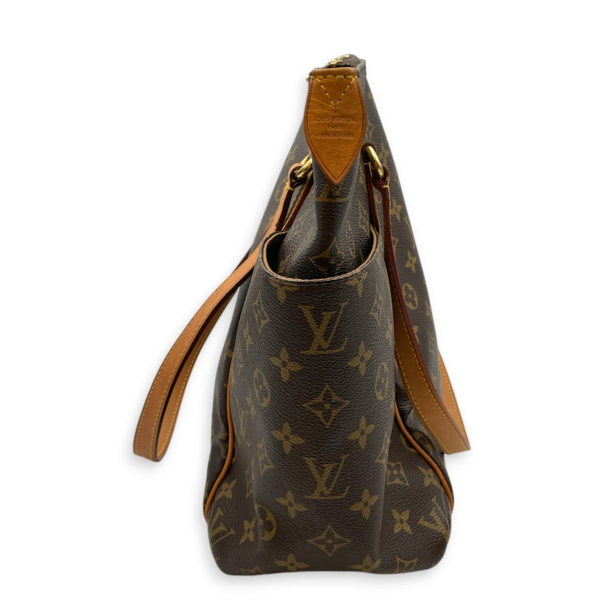 Totally Brown Tote Bag in Monogram Coated Canvas Gold hardware