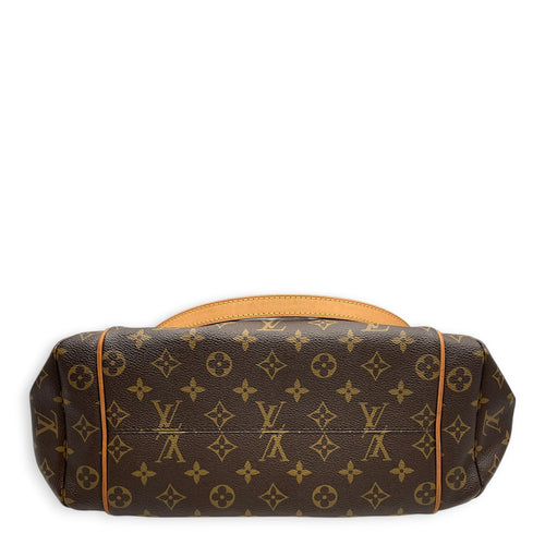Totally Brown Tote Bag in Monogram Coated Canvas Gold hardware