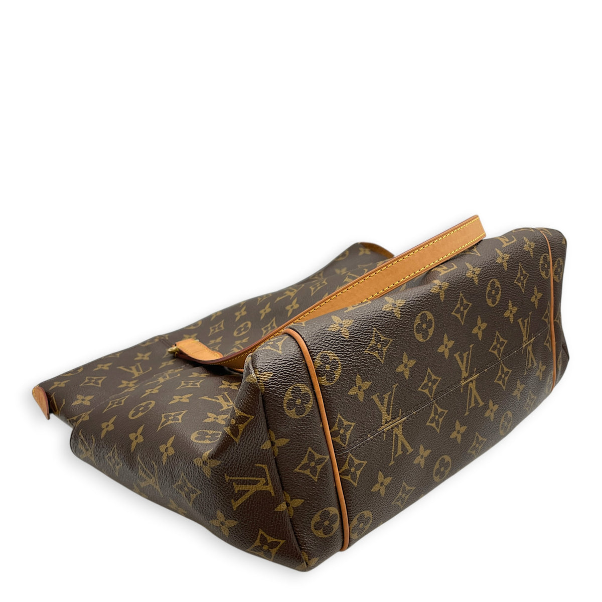 Totally Brown Tote Bag in Monogram Coated Canvas Gold hardware