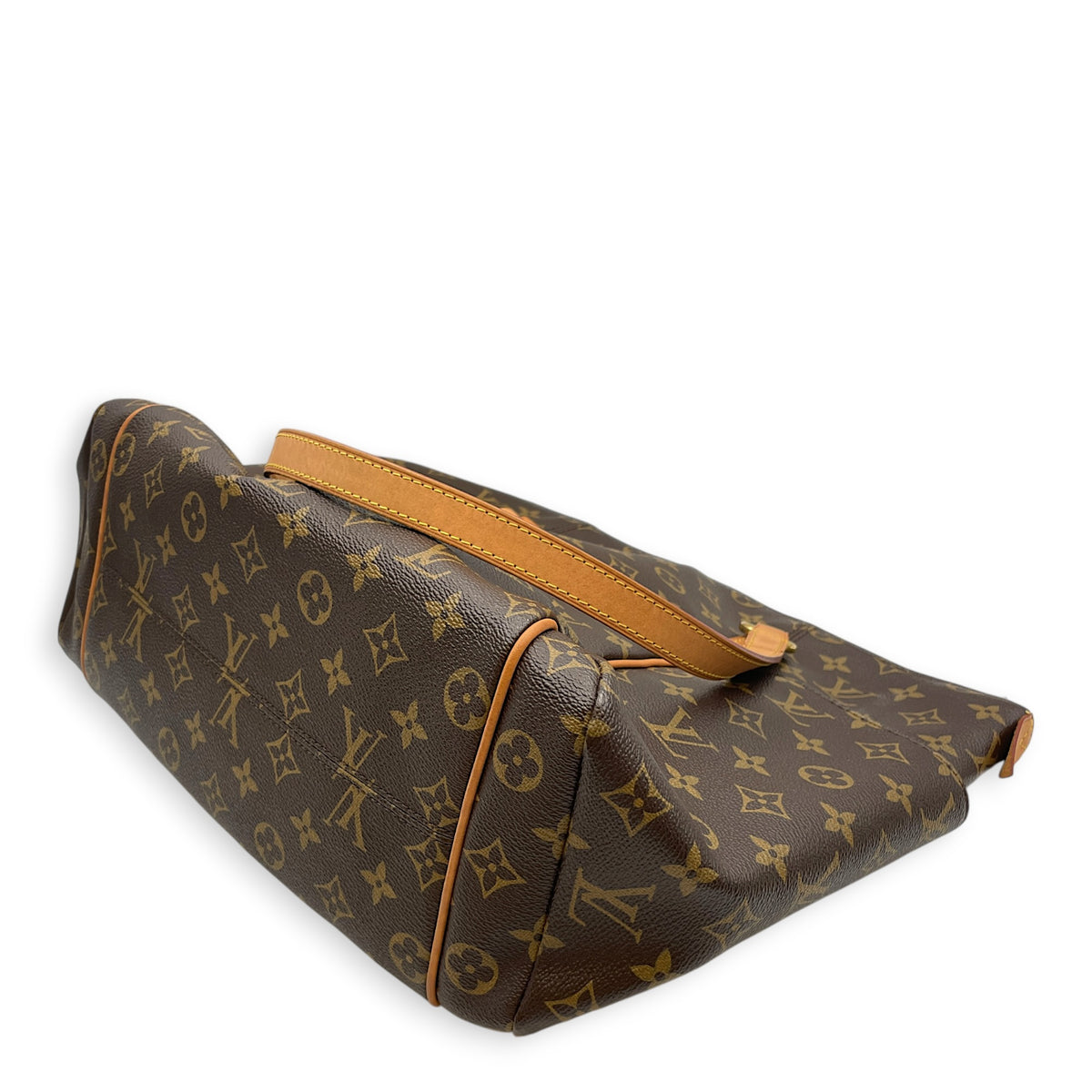 Totally Brown Tote Bag in Monogram Coated Canvas Gold hardware
