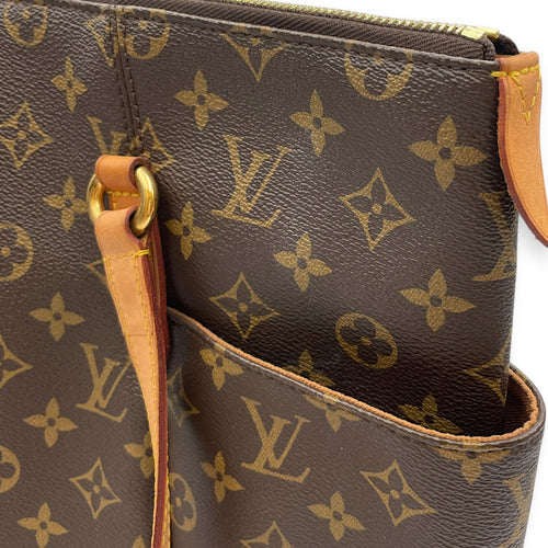 Totally Brown Tote Bag in Monogram Coated Canvas Gold hardware