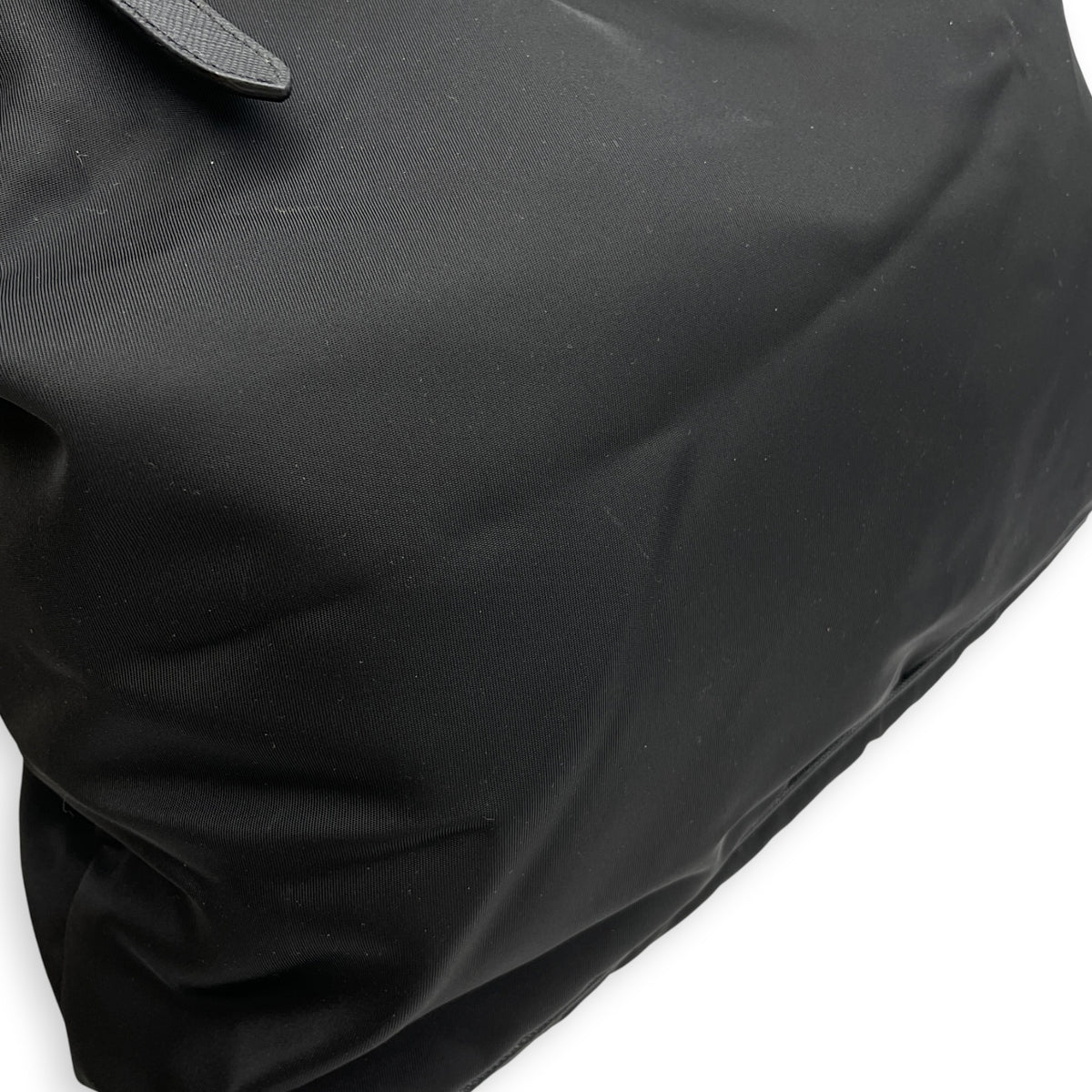 Tessuto  Black Tote Bag in Nylon Gold hardware
