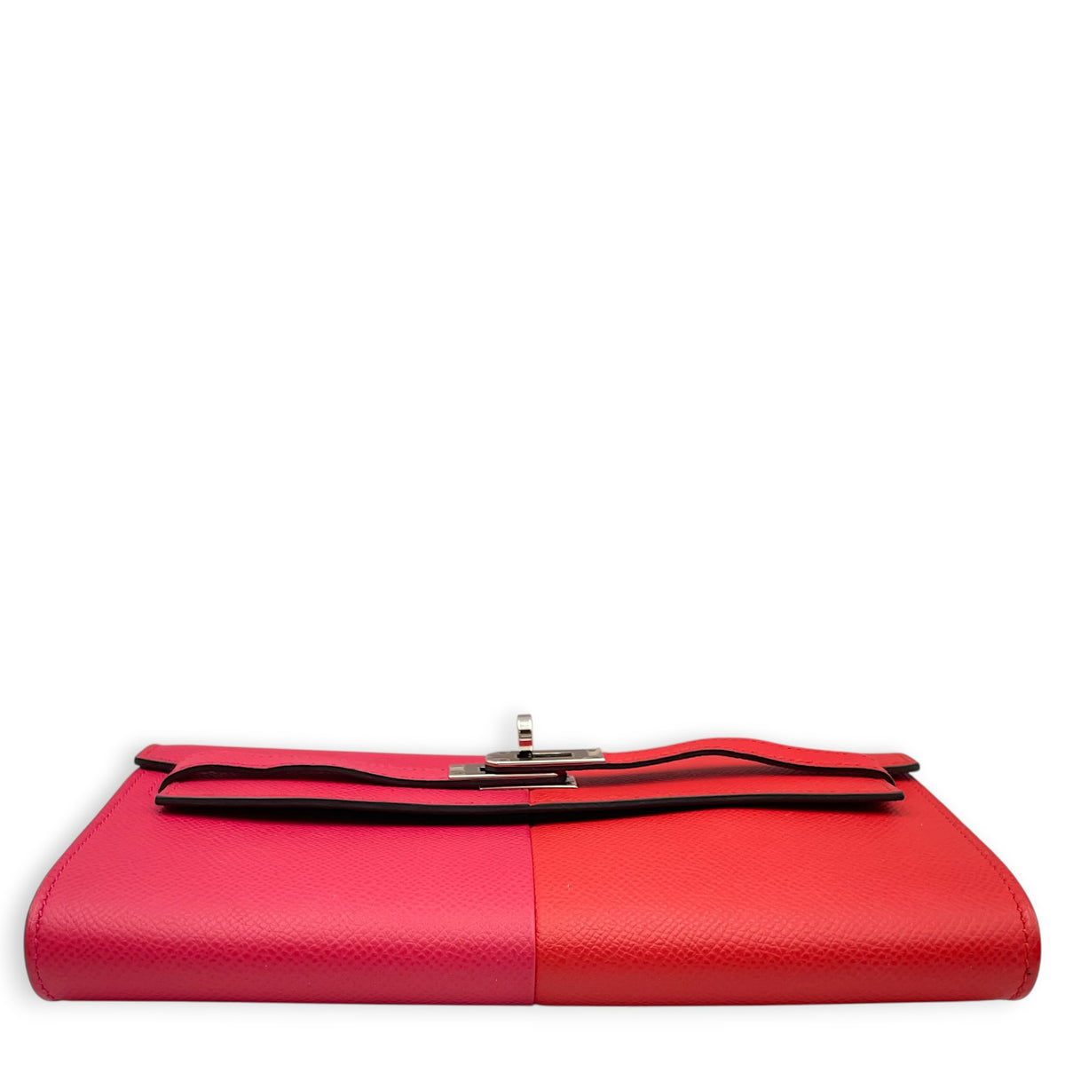 Kelly To Go  Rose Extreme/Rouge De Coeur/ Blue Zanzibar Wallet in Epsom Palladium hardware