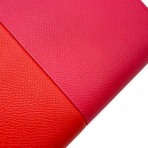 Kelly To Go  Rose Extreme/Rouge De Coeur/ Blue Zanzibar Wallet in Epsom Palladium hardware