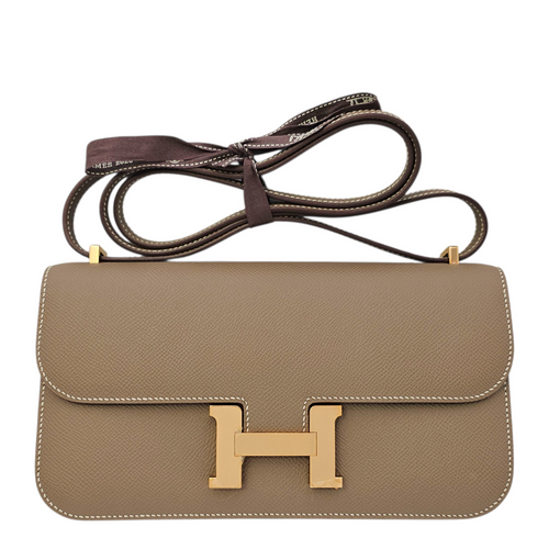 Constance Elan Etoupe in Epsom Rose Gold hardware