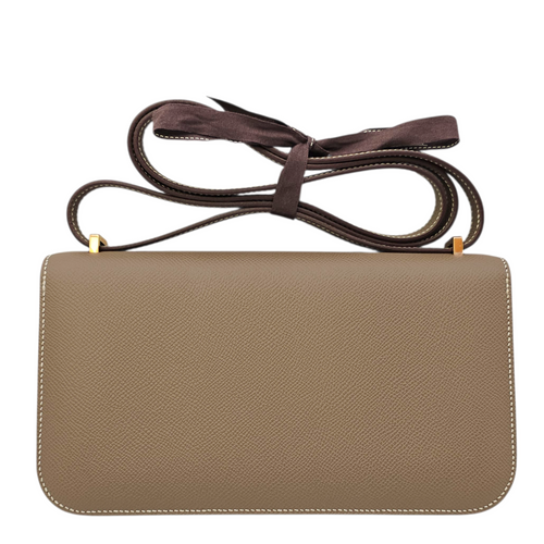 Constance Elan Etoupe in Epsom Rose Gold hardware