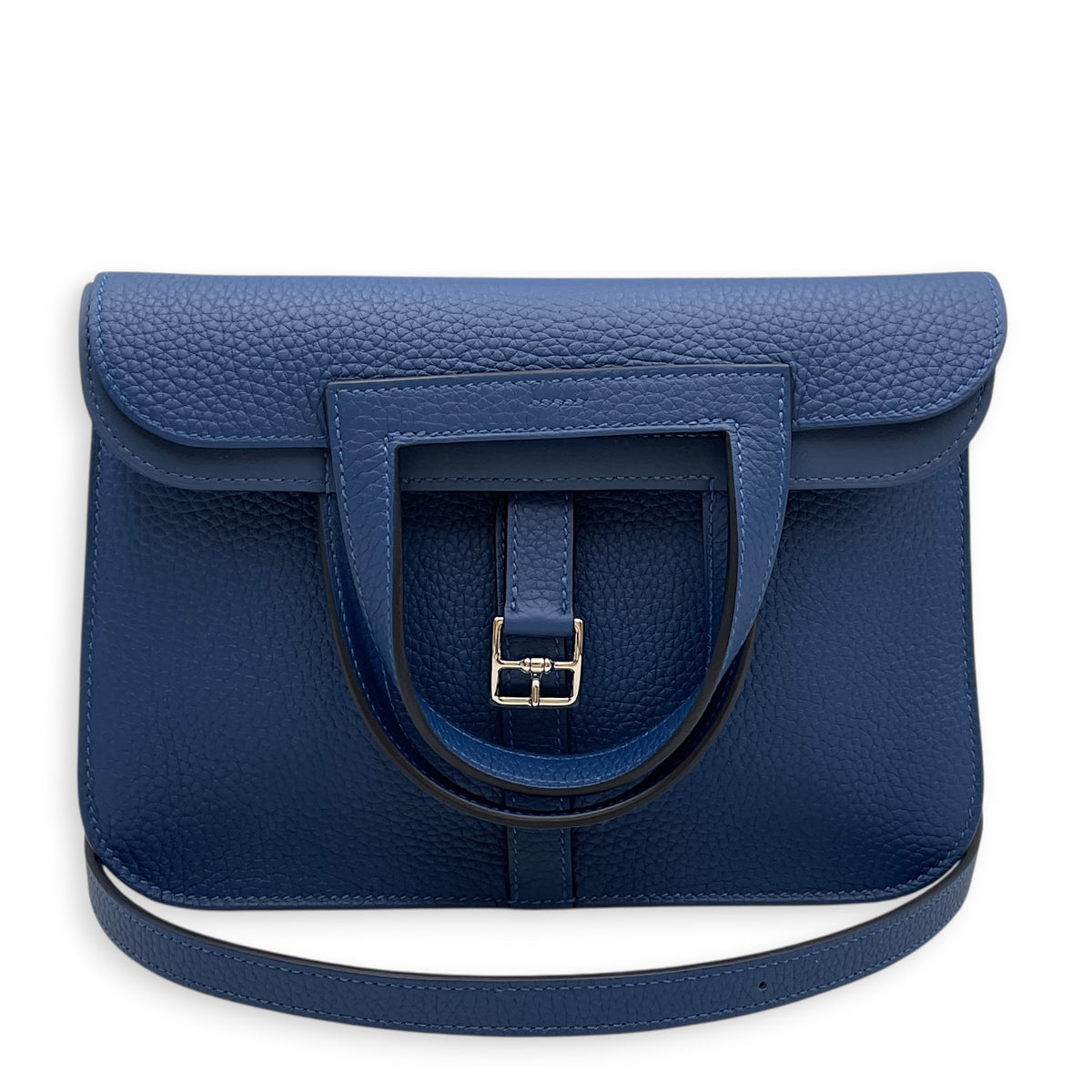 Halzan  25 Blue Tie in Clemence Palladium hardware