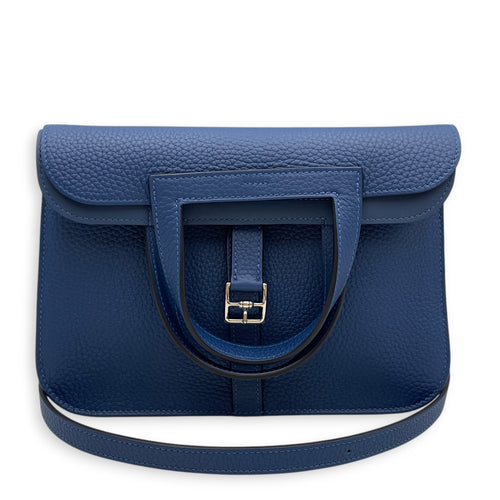 Halzan  25 Blue Tie in Clemence Palladium hardware