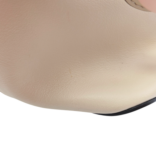 Mon Tresor Beige Bucket Bag in Calfskin Gold hardware