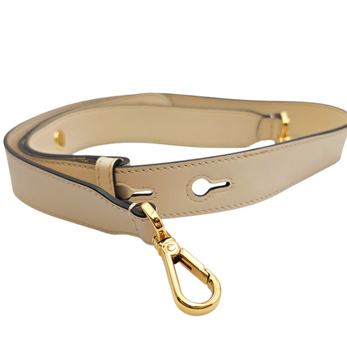 Mon Tresor Beige Bucket Bag in Calfskin Gold hardware