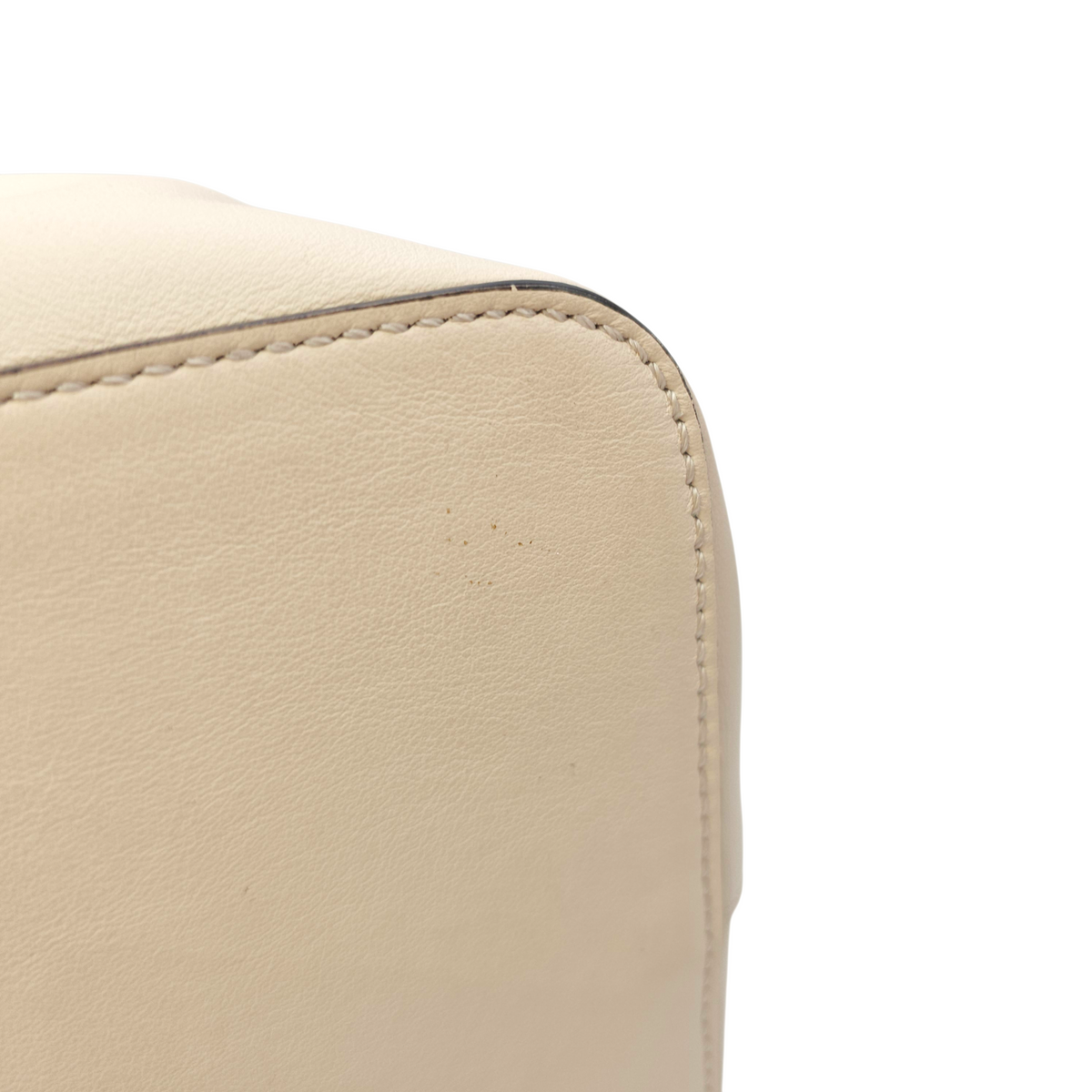 Mon Tresor Beige Bucket Bag in Calfskin Gold hardware