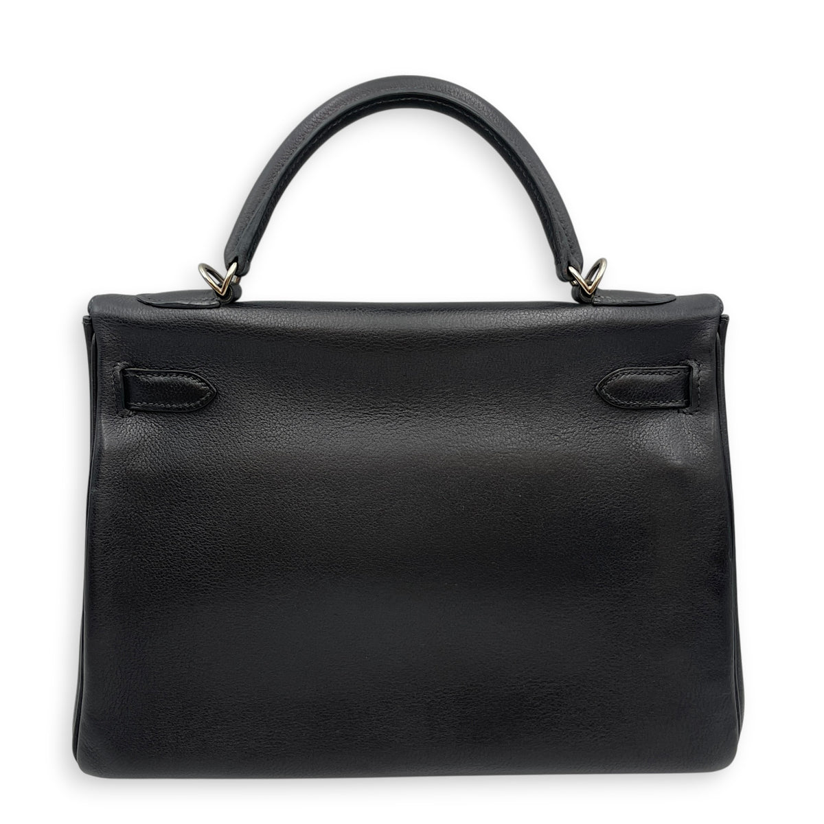 Kelly 32 Noir in Evergrain  Palladium hardware