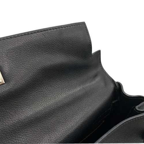 Kelly 32 Noir in Evergrain  Palladium hardware