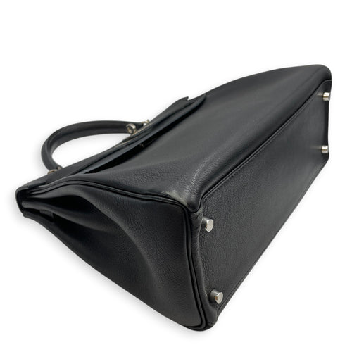 Kelly 32 Noir in Evergrain  Palladium hardware