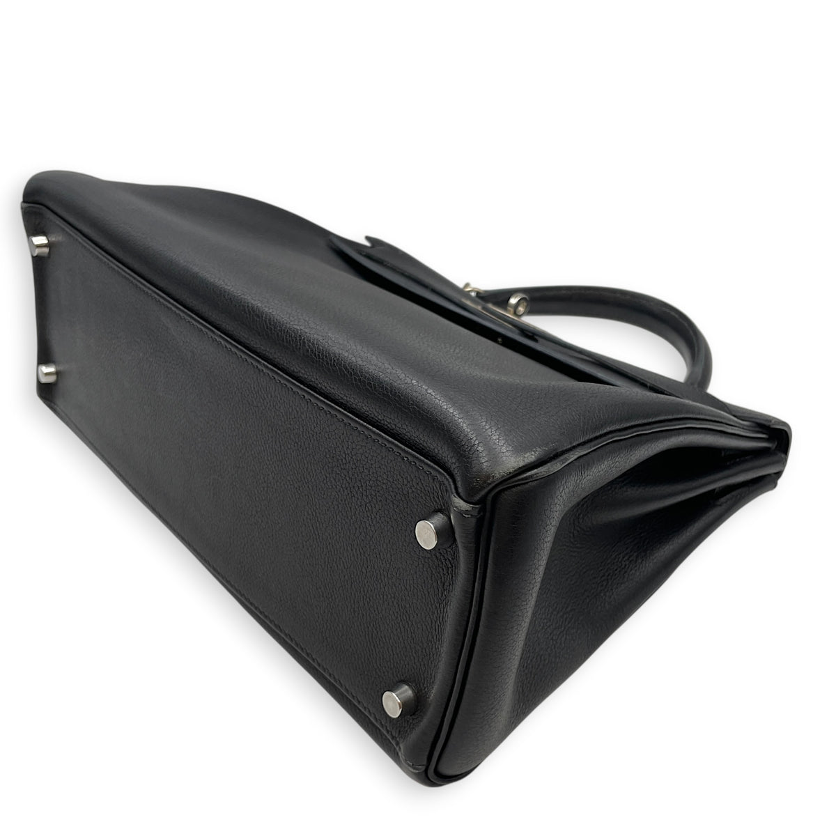 Kelly 32 Noir in Evergrain  Palladium hardware