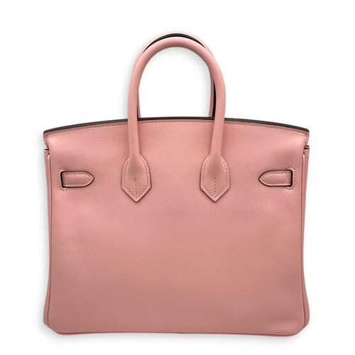 Birkin 25 Rose Sakura in Jonathan  Palladium hardware