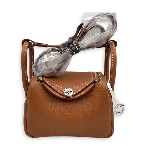 Lindy II Mini Gold in Clemence Palladium hardware