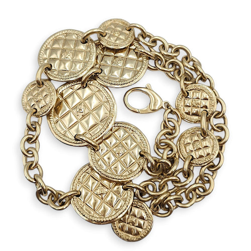 Chanel CC Round Coin / Medallion Chain Gold Belt