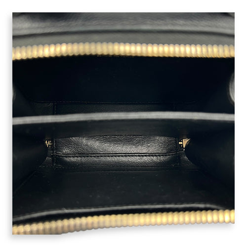 Chanel Filigree Small Black Vanity Bag in Caviar Leather, Gold hardware_6