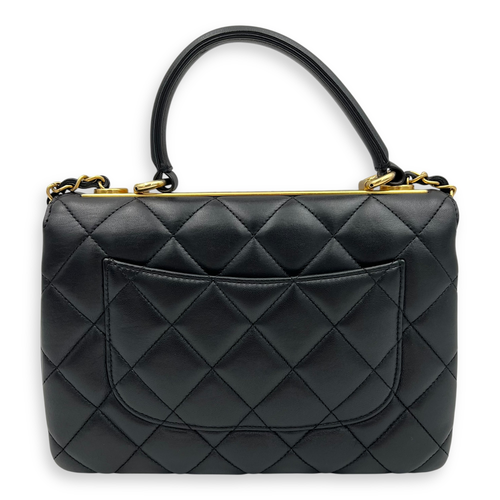 Chanel Trendy CC Top Handle Bag Black in Lambskin, Gold hardware_2