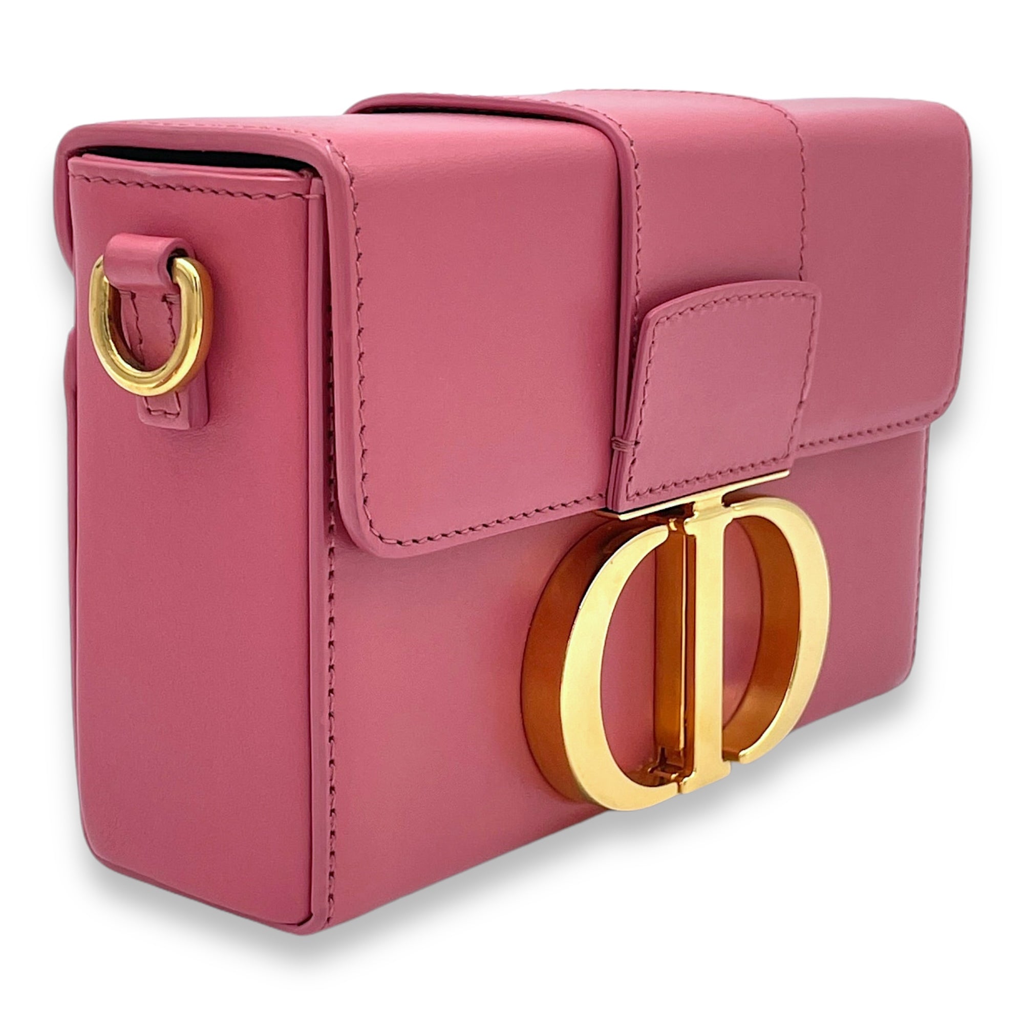 Christian Dior 30 Montaigne Box Micro Crossbody bag in Calfskin Gold Hardware Singapore