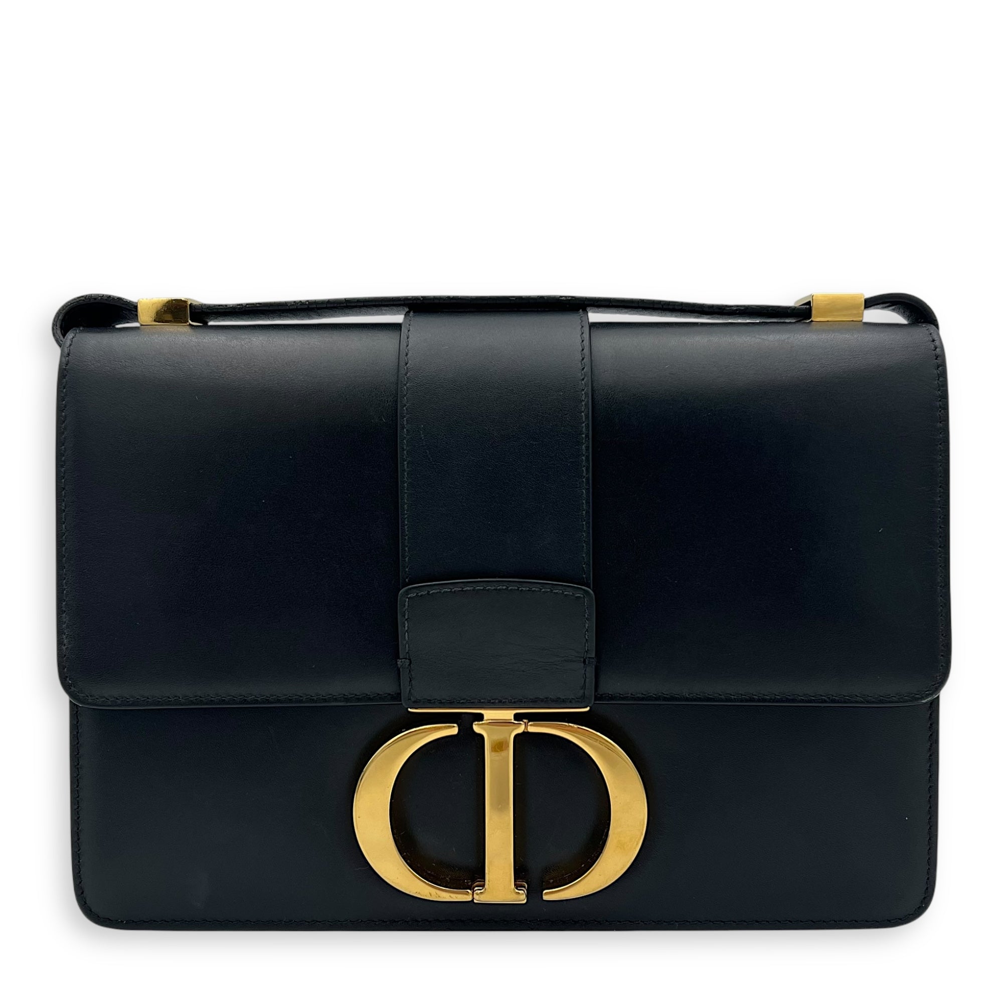 Christian Dior 30 Montaigne Crossbody Bag Black in Calfskin