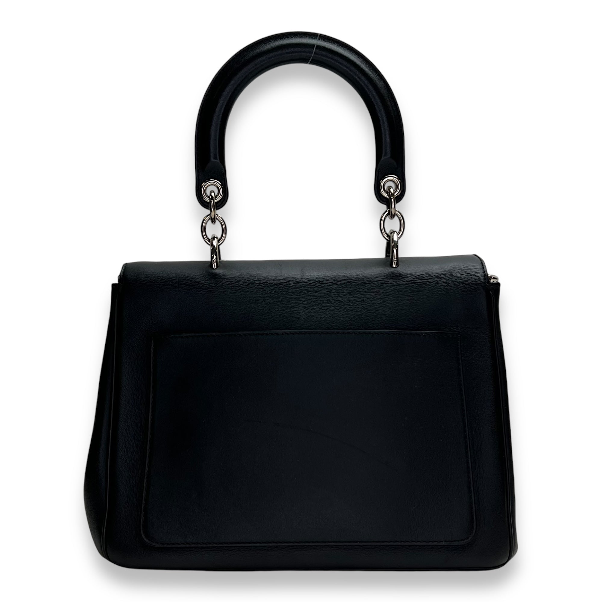 Christian Dior Be Dior Flap Top handle bag in Calfskin Silver Hardware Singapore