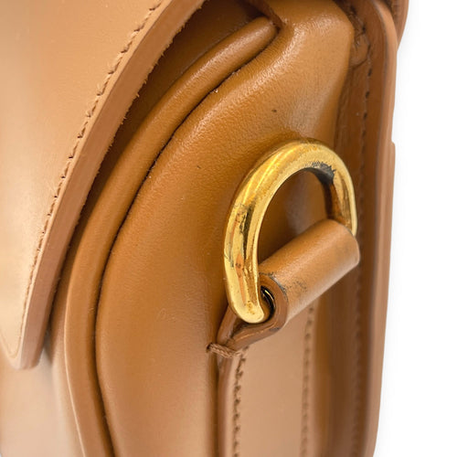 Bobby Small Camel Crossbody Bag in Smooth Calf Gold hardware CL2411-7657 7