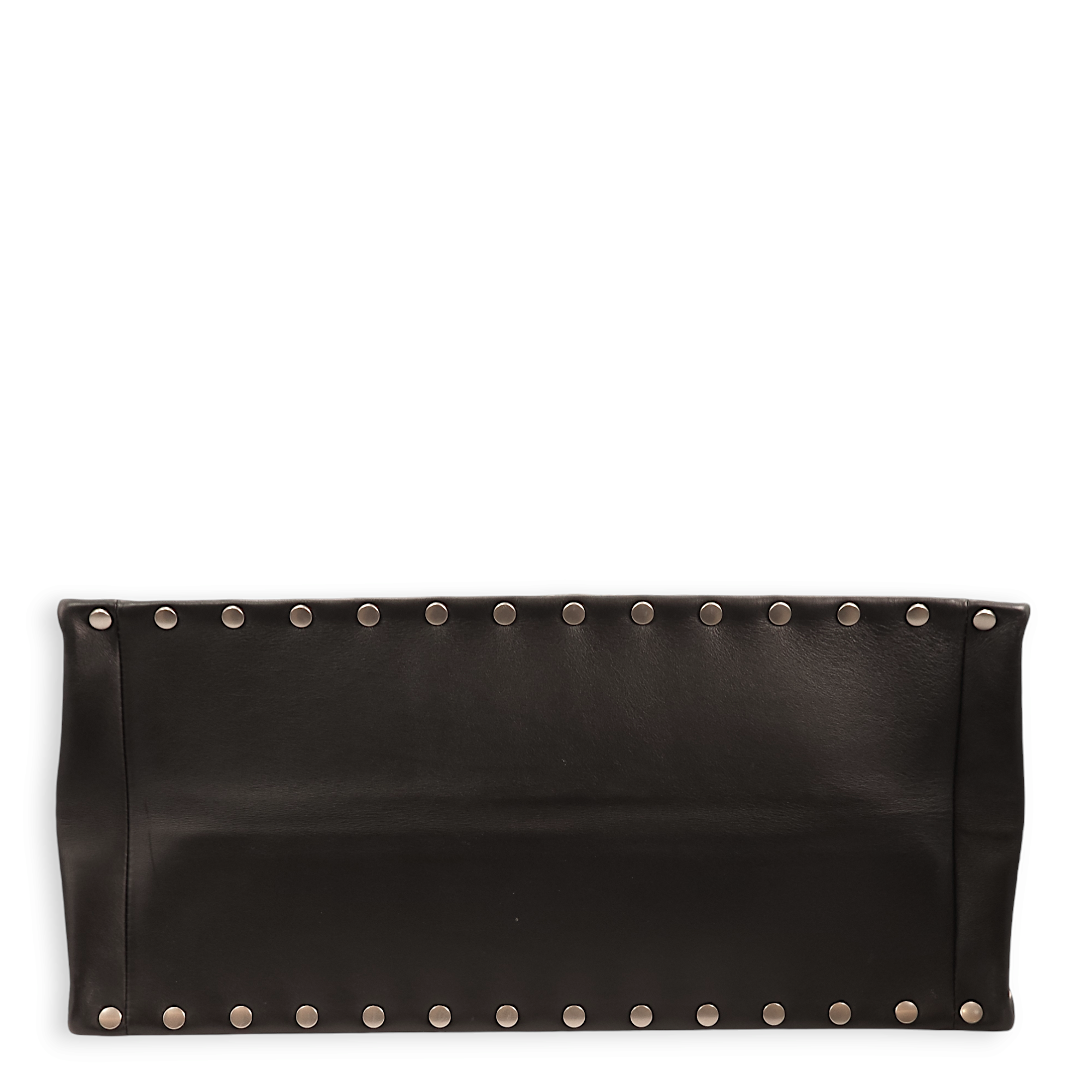 Book Embroidered Studded Leather Large Multicolor Tote Bag in Calfskin, Palladium hardware