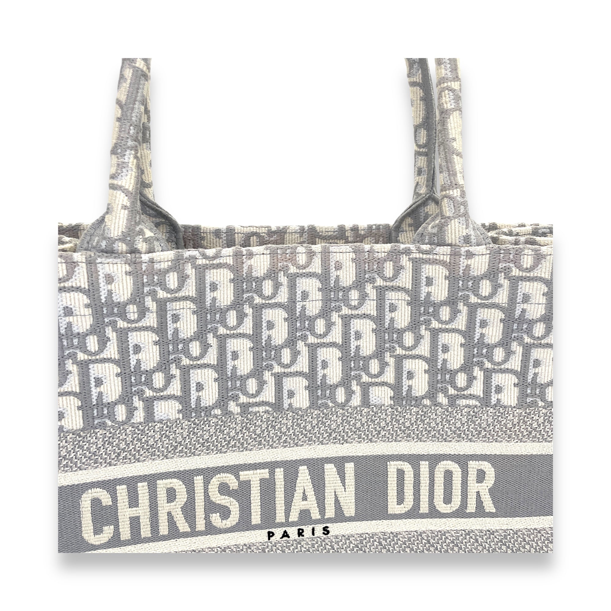 Book Tote Medium Grey Tote Bag in Canvas