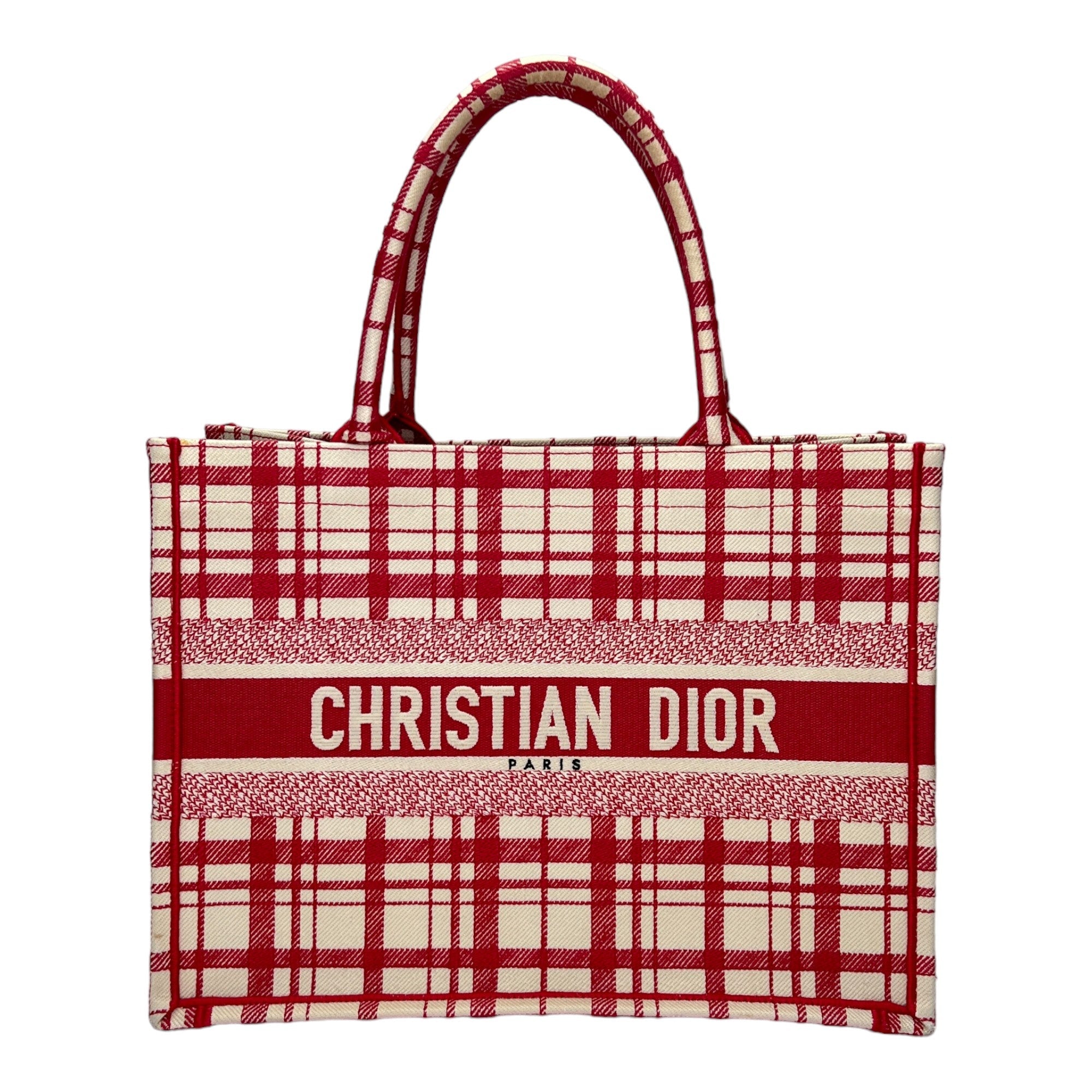 Christian dior red tote bag on sale