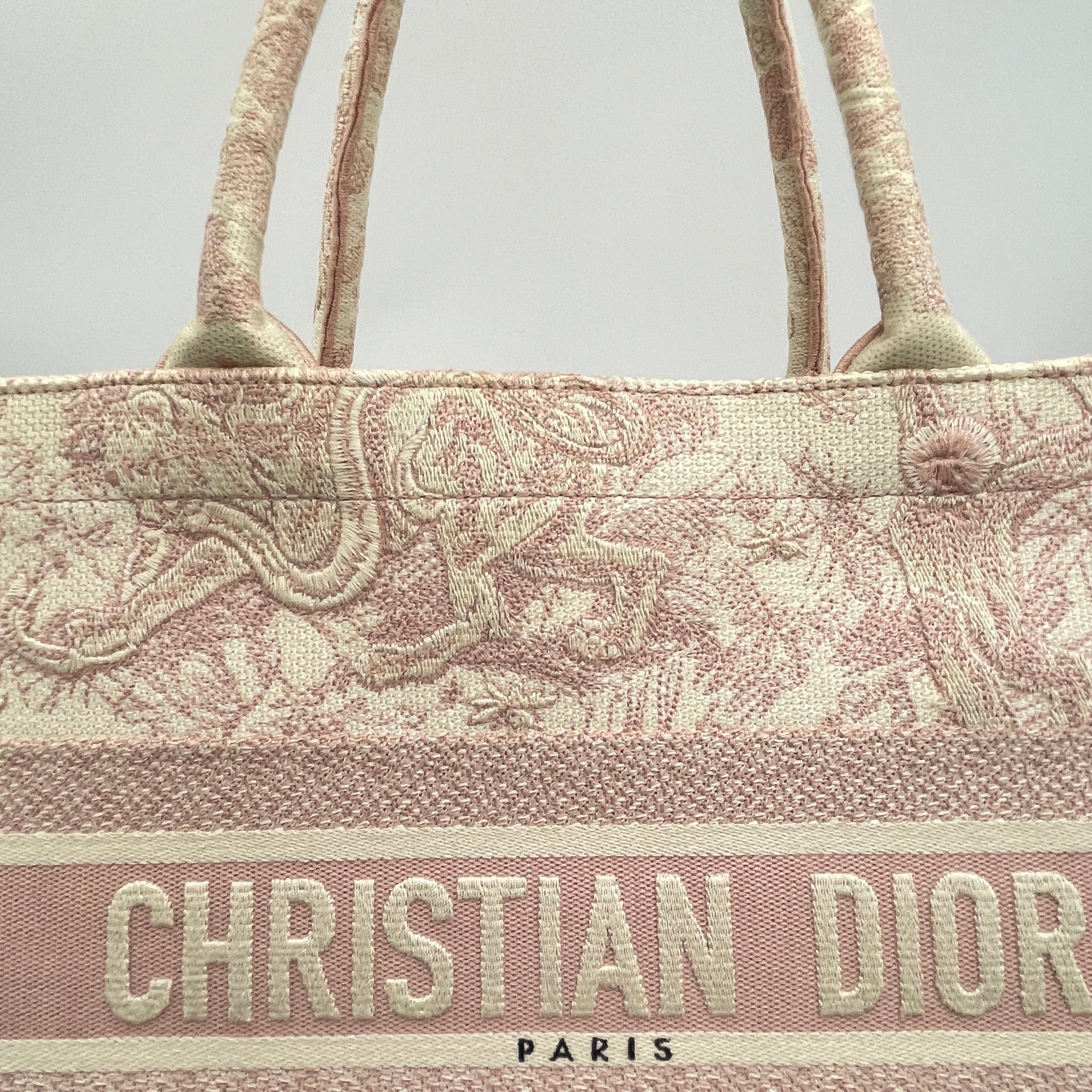 Pink dior book tote clearance