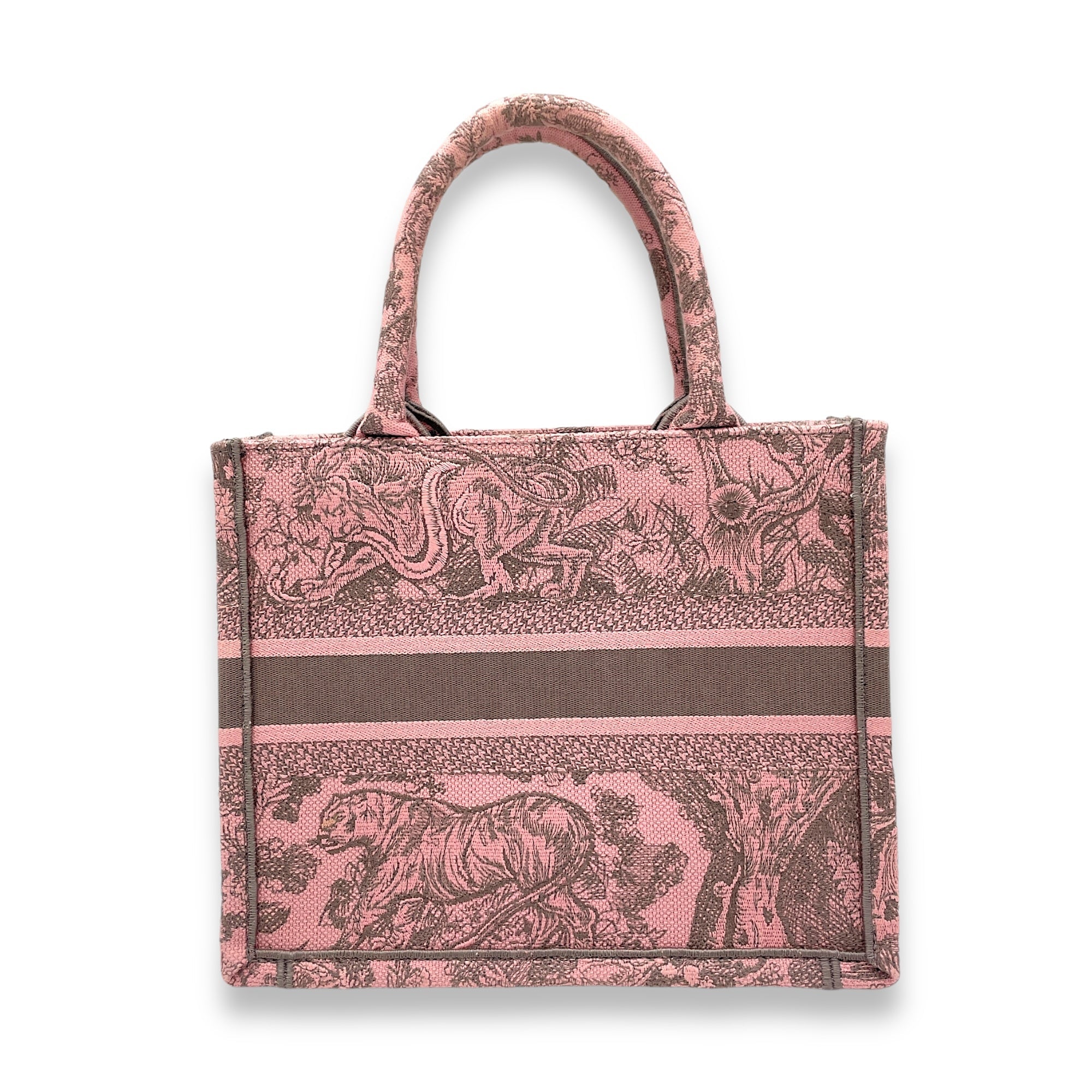 Christian Dior Book Tote Small Pink Top Handle Bag in Canvas Christian Dior Book Tote Small Pink Top Handle Bag in Canvas