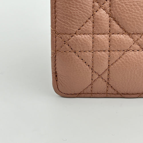 Caro Phone Holder Pouch in Calfskin, Gold Hardware