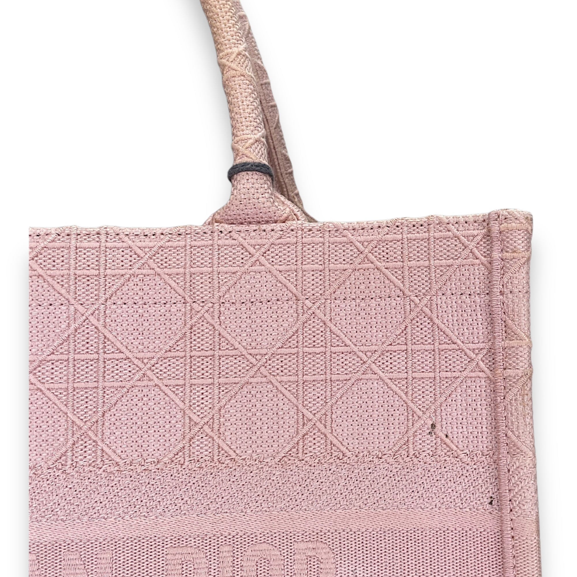 Christian Dior Embroidered Cannage Book Tote Medium Tote bag in Canvas N A Hardware Singapore