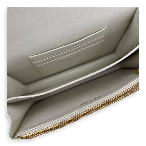 Christian Dior Miss Caro White Crossbody Bag in Calfskin, Gold hardware_6