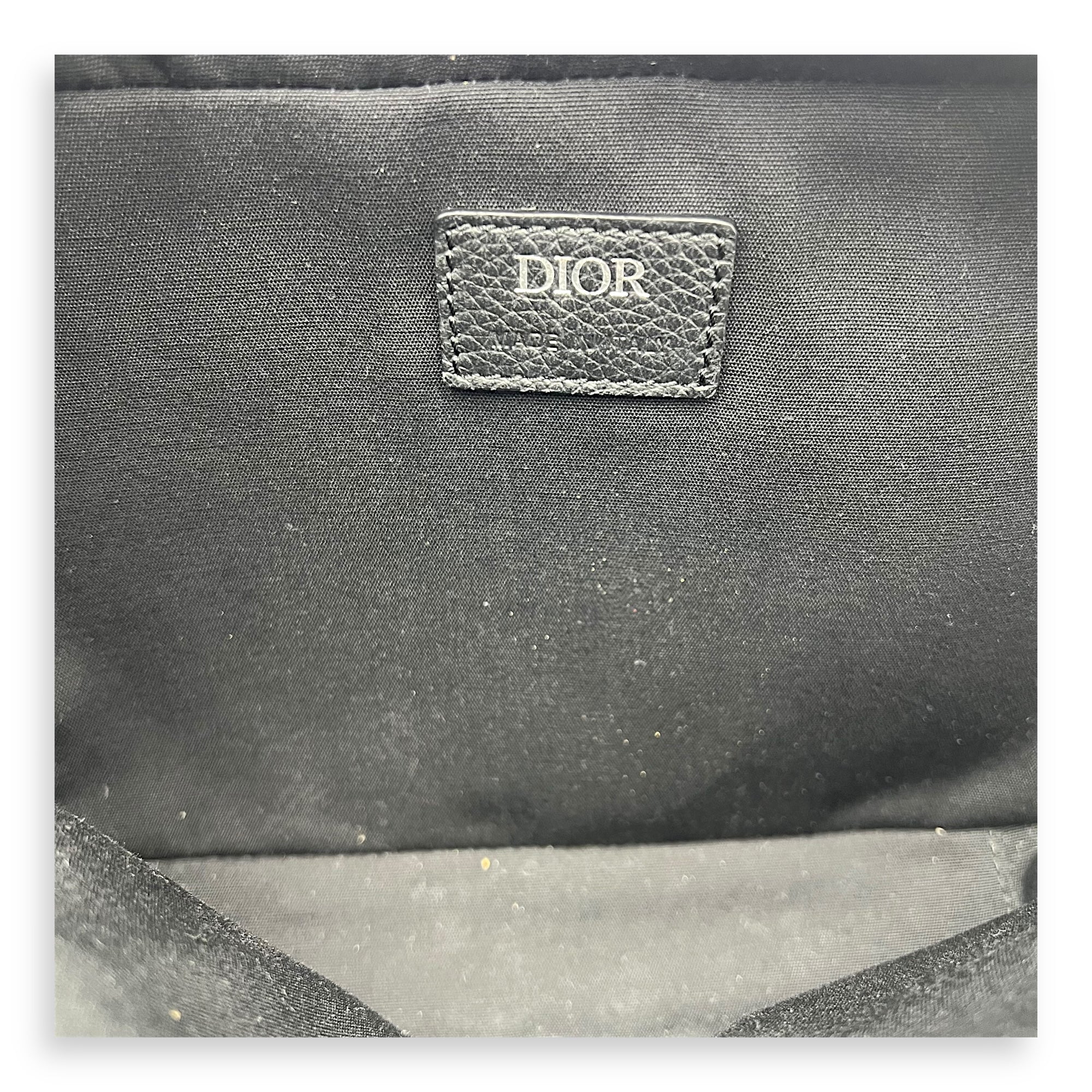 Christian Dior Safari Blue Crossbody Bag in Jacquard, Silver hardware_8