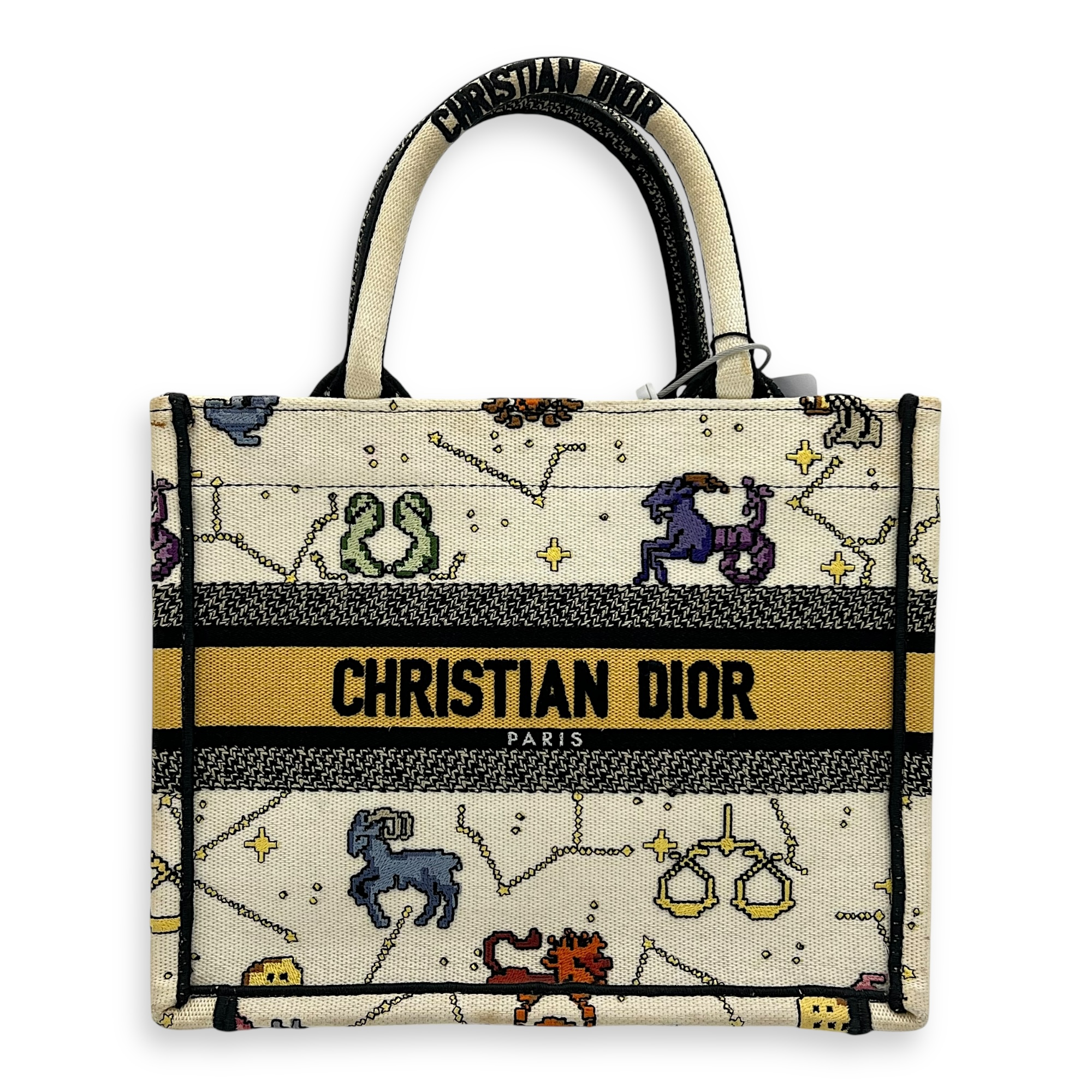 Dior Book Tote Small White Tote Bag in Canvas_1