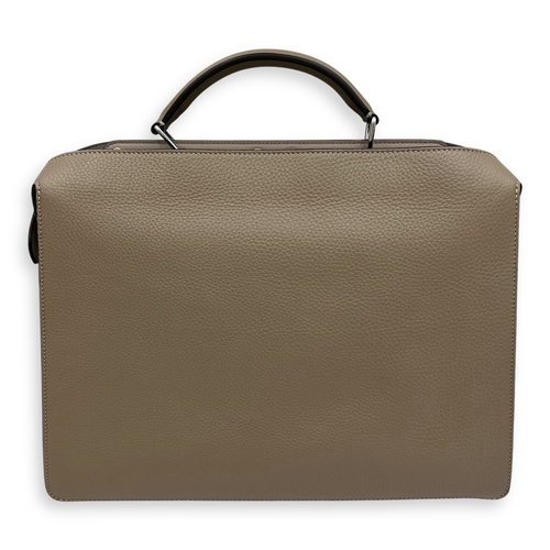Fendi ISeeU Top Handle Bag Brown in Calfskin, Silver hardware_2