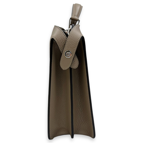 Fendi ISeeU Top Handle Bag Brown in Calfskin, Silver hardware_3