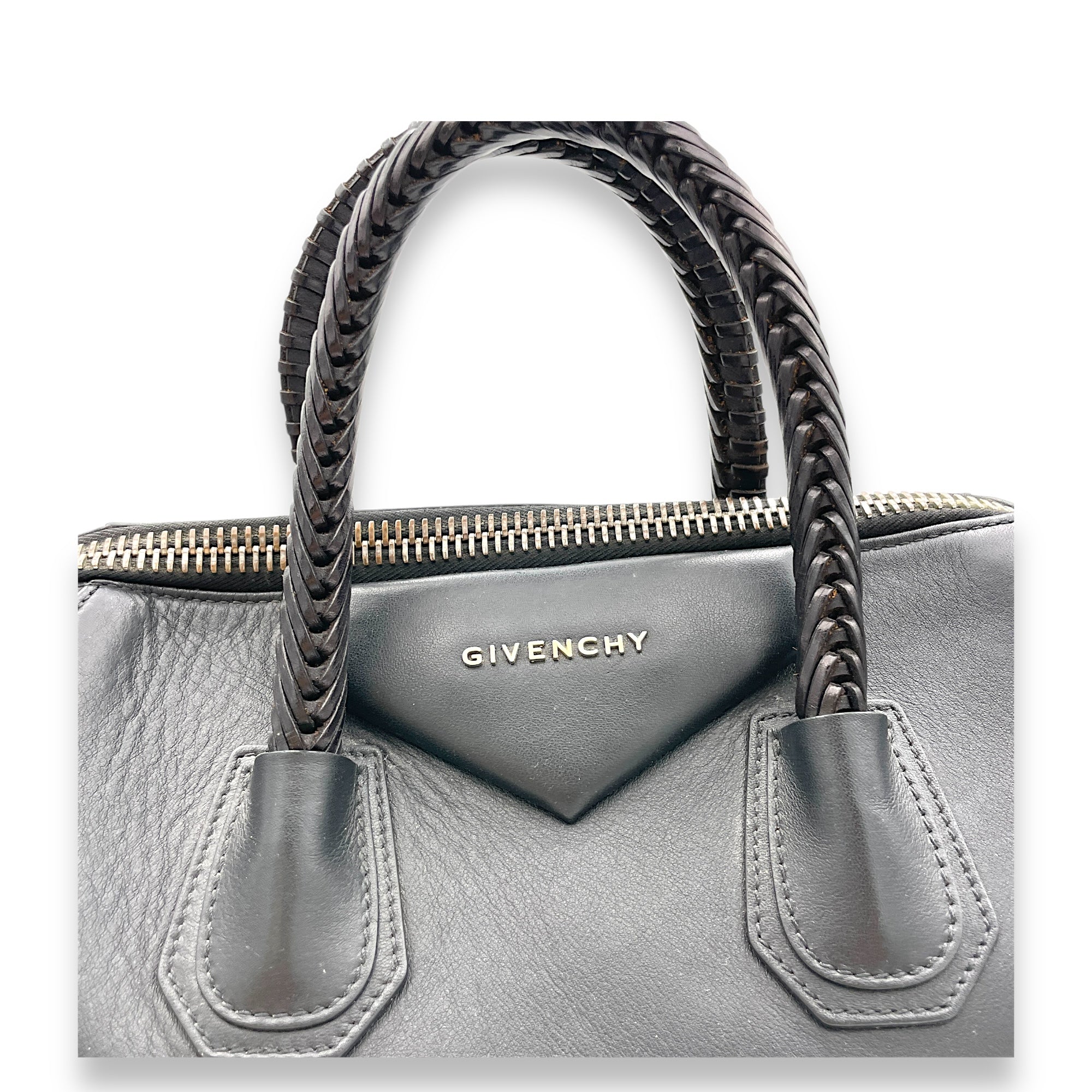 Givenchy Antigona Large Black Top Handle Bag in Calfskin Gold hardware Singapore