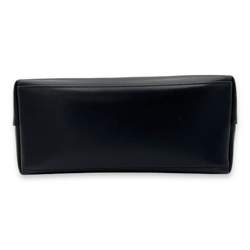 Bamboo Top Handle Bag Black in Calfskin, Gold hardware