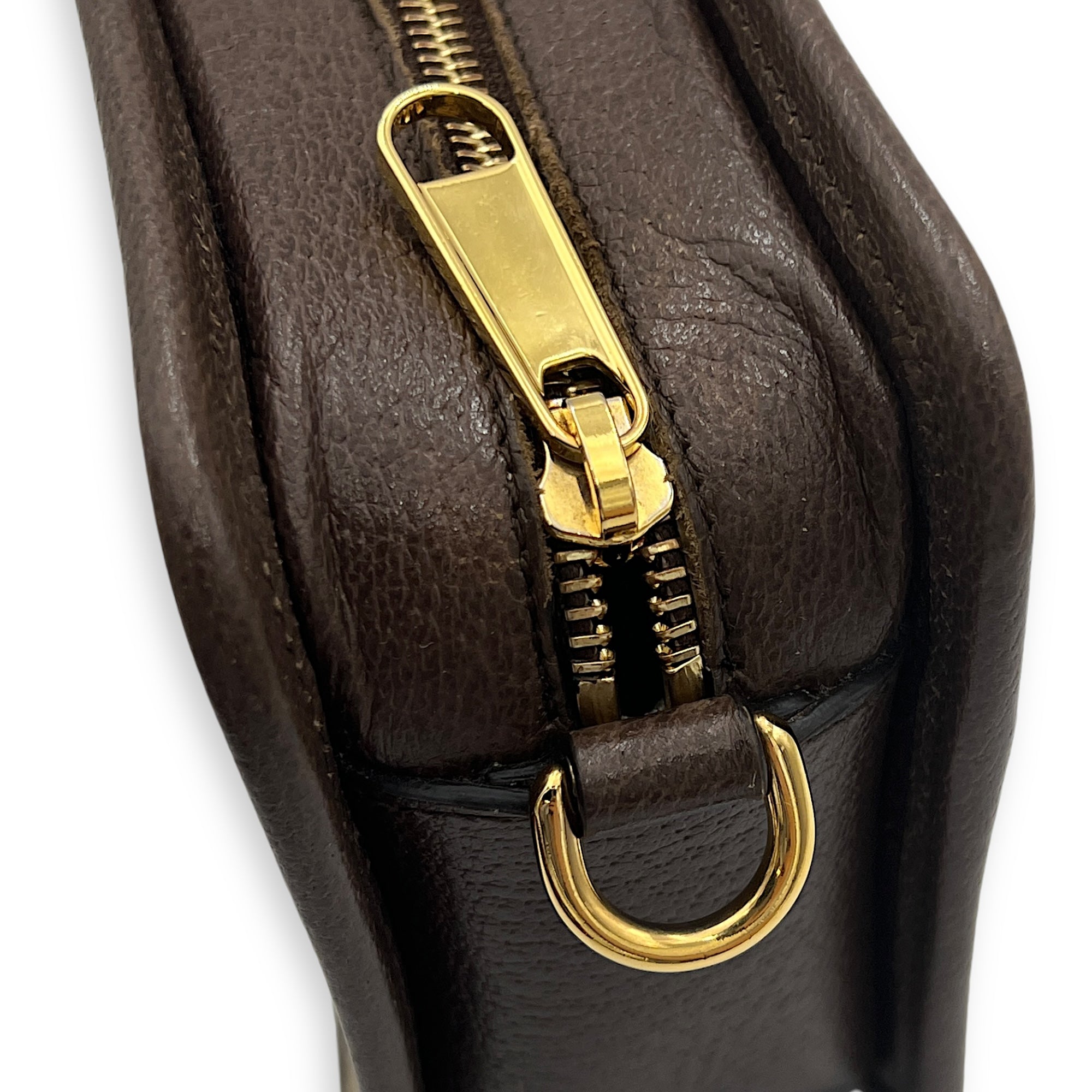GG Jumbo Crossbody Bag Brown in Canvas, Gold hardware